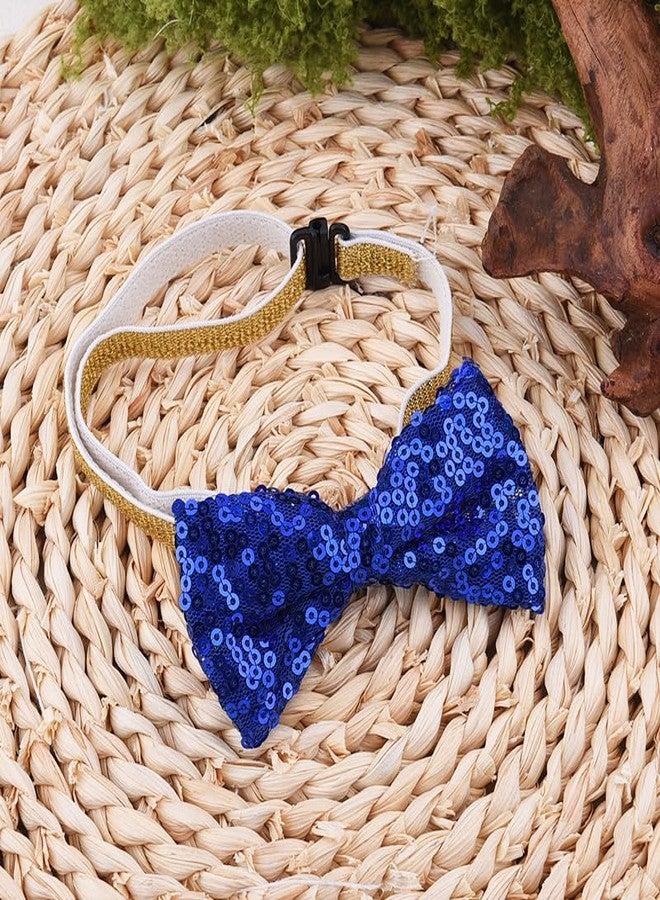 Yreamont Pet Glitter Bow Tie for Dog Cat Sequin Bow Tie for Pet Dogs Cats Sarkly Pet Collar for Cat Dog Pet Accessories with Sequins Pet Collars for Dogs Cats Cat Dog Bow Tie Collar for Pets Shiny Bowtie - Image 5